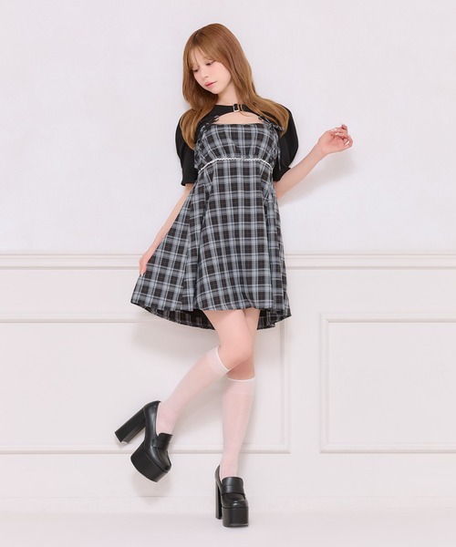 アプレジュール ダブルリボンキャミワンピース ショートボレロブラウス apres jour ダブルリボンキャミワンピース&ショートボレロ