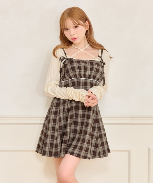 apres jour ワンピース ショートボレロ+ミニキャミワンピース