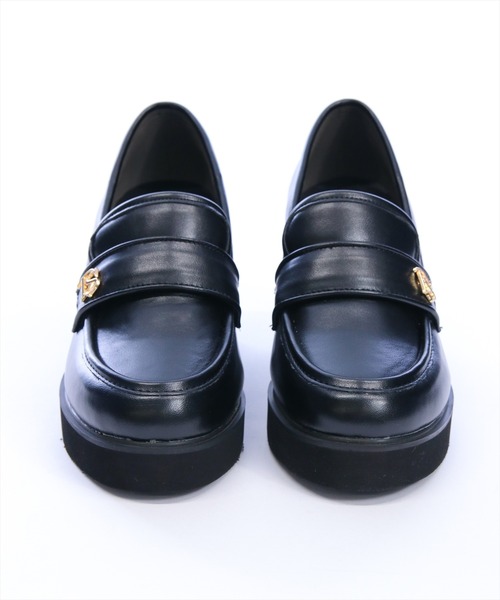 clear ローファー ボリュームソールローファー「オフィスカジュアル 着