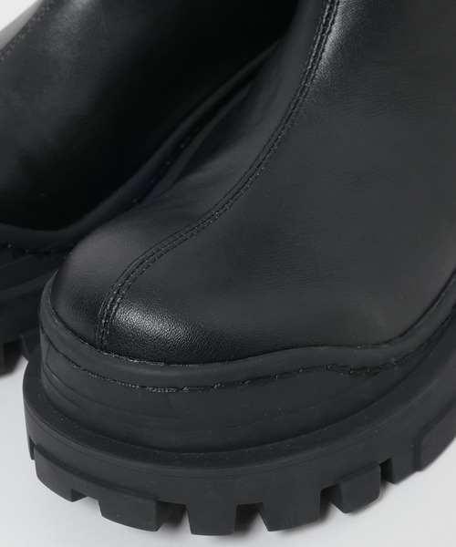 JEANASIS ストレッチスニーカーブーツ 厚底 サイドジップ M ブラック JEANASIS厚底ストレッチスニーカーブーツ - メルカリ