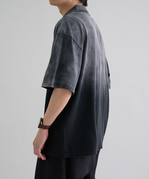 「epnok」 半袖ポロシャツ SMALL アッシュグレー メンズ_画像5