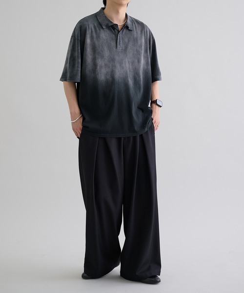 「epnok」 半袖ポロシャツ SMALL アッシュグレー メンズ_画像8