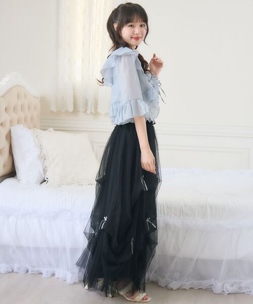 「ems excite」 7分袖ブラウス FREE ナチュラル レディース_画像3