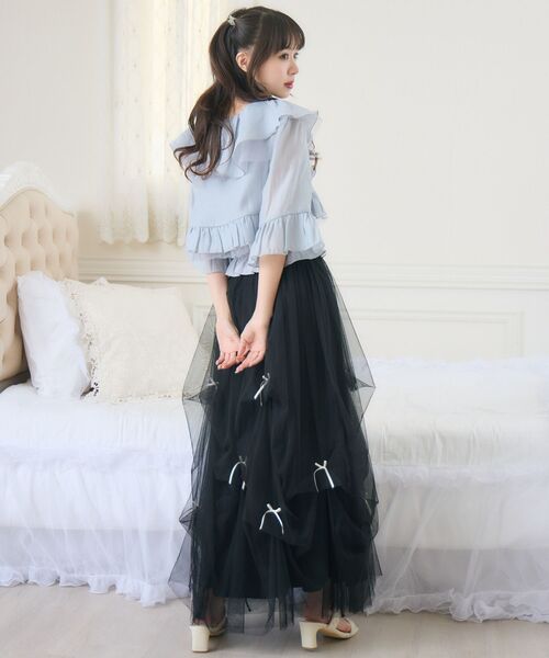 「ems excite」 7分袖ブラウス FREE ナチュラル レディース_画像5