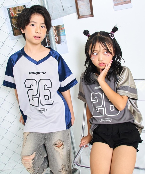 ANAP kids tシャツ ナンバリング トップス （ユニセックス