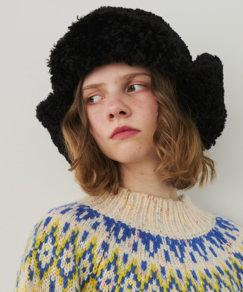 Unitage（ユニテージ） ニット帽 ニットキャップ ボアフライトキャップ