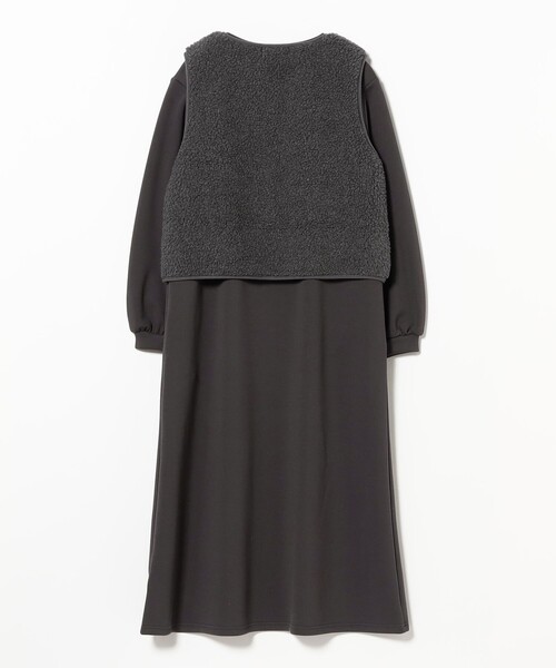 B：MING by BEAMS（ビーミング by ビームス） ワンピース ボア ベスト