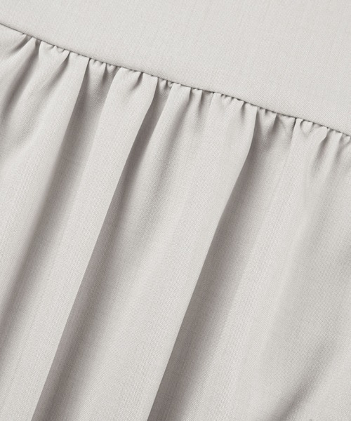 「SAISON DE PAPILLON」 半袖ワンピース S グレー レディース_画像9