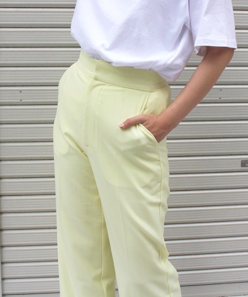 「MODE ROBE」 スラックス S イエロー レディース_画像2
