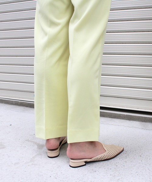 「MODE ROBE」 スラックス S イエロー レディース_画像5