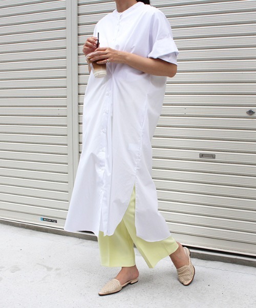 「MODE ROBE」 スラックス S イエロー レディース_画像6