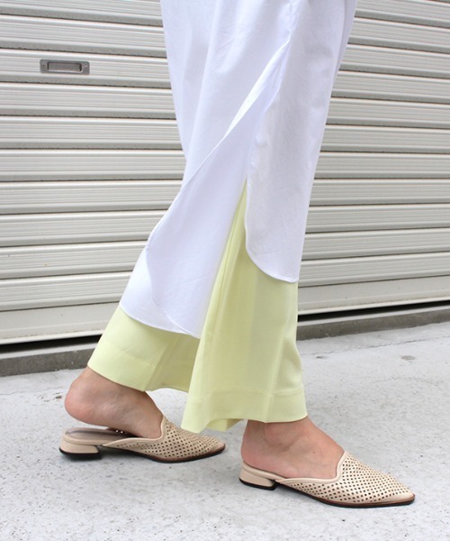 「MODE ROBE」 スラックス S イエロー レディース_画像7