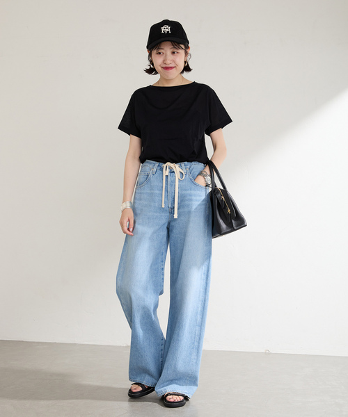 「LE TALON」 フラットサンダル LARGE ブラック×ブラック レディース_画像2