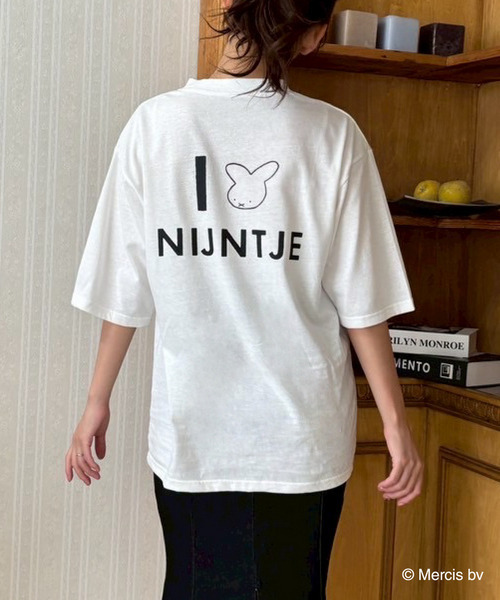 MIIA（ミーア） tシャツ miffy バックプリントTシャツ(ナインチェ