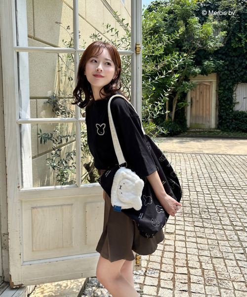MIIA（ミーア） tシャツ miffy バックプリントTシャツ(ナインチェ