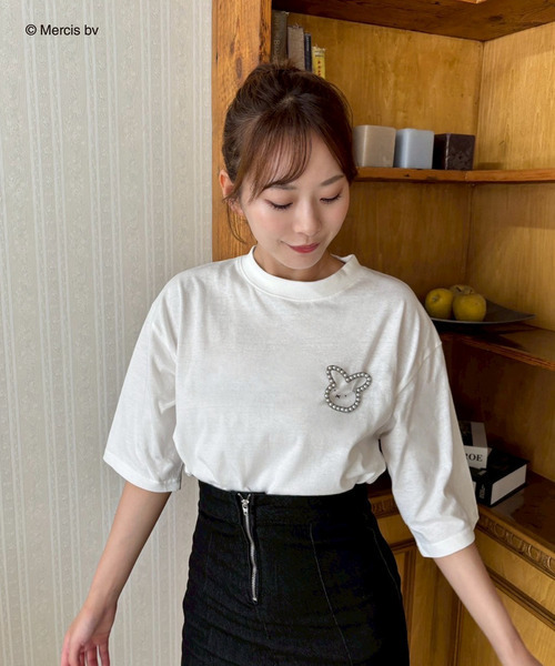 MIIA（ミーア） tシャツ miffy バックプリントTシャツ(ナインチェ