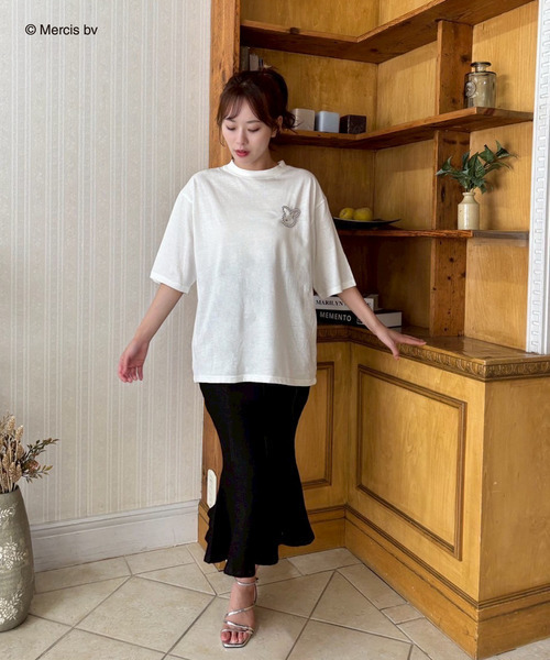 MIIA（ミーア） tシャツ miffy バックプリントTシャツ(ナインチェ
