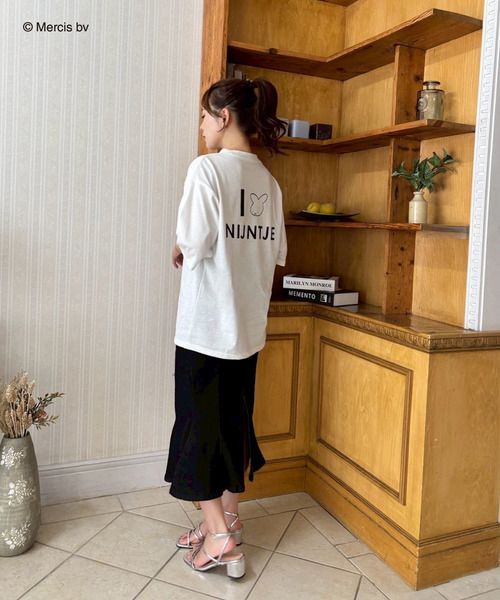 MIIA（ミーア） tシャツ miffy バックプリントTシャツ(ナインチェ