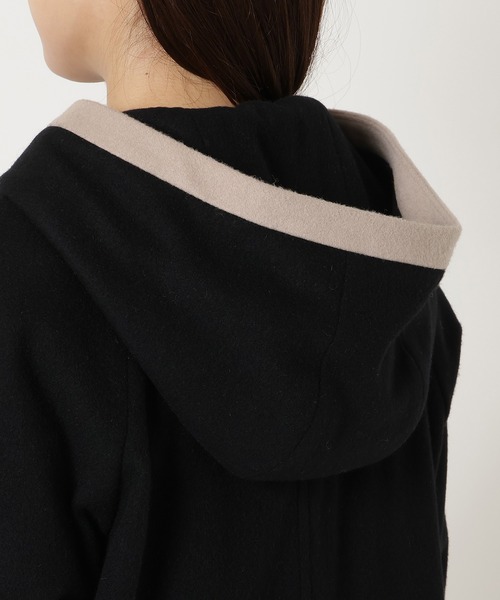 Rose Tiara（ローズティアラ） コート アウター フード付き配色切替え