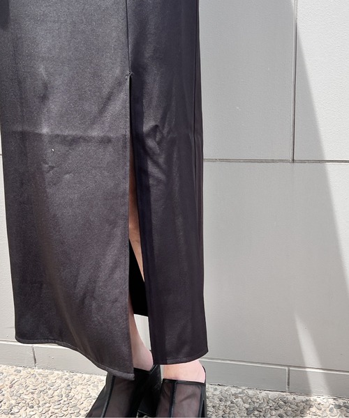 「one way」 キャミソールワンピース FREE ブラック レディース_画像4