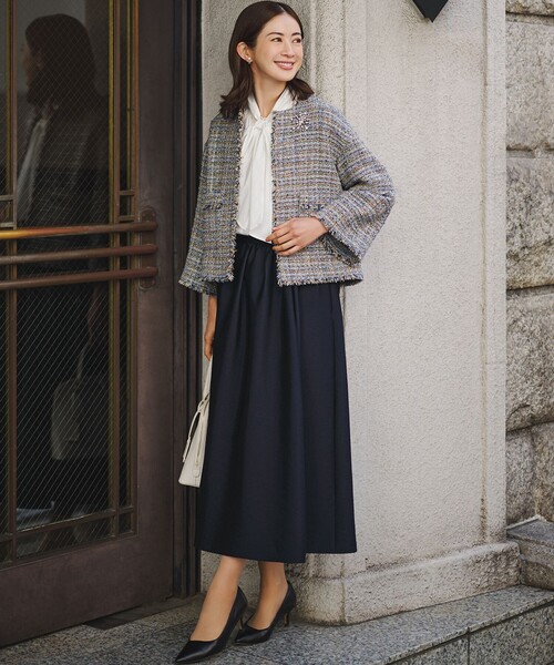 23AW 未使用 フレームワーク BLACK GIOLICAツイードガウンコート 23AW 未使用 フレームワーク BLACK GIOLICAツイードガウンコート