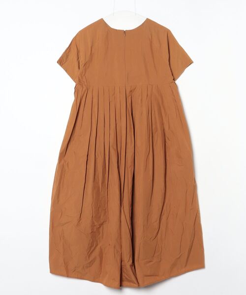 「Ray BEAMS」 半袖ワンピース 1 ブラウン レディース_画像2