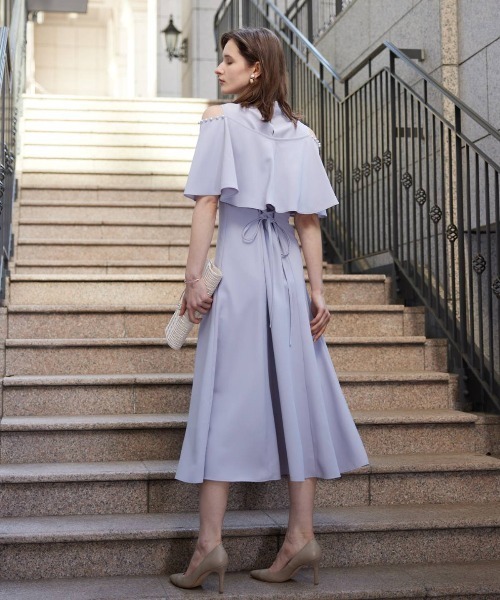 「AND COUTURE」 半袖ワンピース MEDIUM オレンジ レディース_画像3