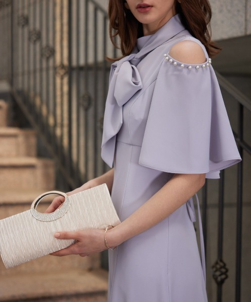 「AND COUTURE」 半袖ワンピース MEDIUM オレンジ レディース_画像5