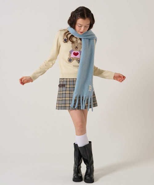 TINA：JOJUN（ティーナジョジュン） マフラー ストール モヘアライク