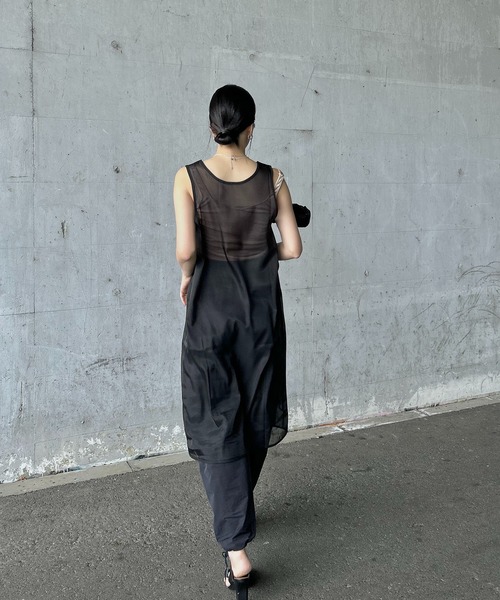 「y/m by RIKA」 ノースリーブワンピース FREE ブラック レディース_画像5