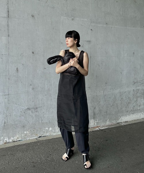 「y/m by RIKA」 ノースリーブワンピース FREE ブラック レディース_画像6