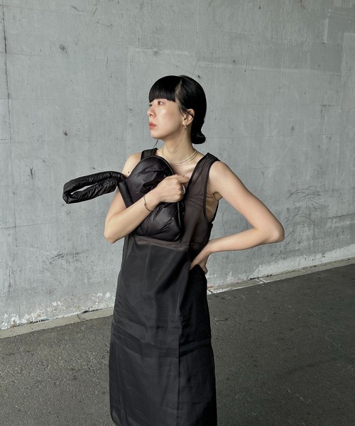 「y/m by RIKA」 ノースリーブワンピース FREE ブラック レディース_画像8