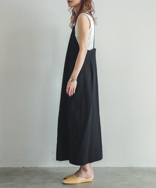 「FIL DE FER」 サロペットスカート FREE ブラック レディース_画像3