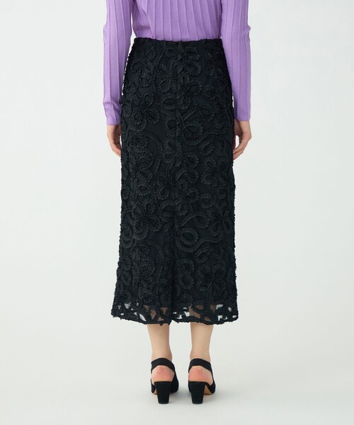 Ballsey（ボールジィ） スカート ロゼットチュールエンブロイダリー