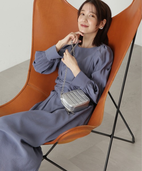 「N.（N. Natural Beauty Basic）」 長袖ワンピース SMALL ベージュ レディース_画像5