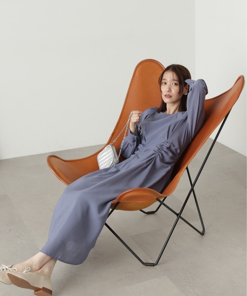 「N.（N. Natural Beauty Basic）」 長袖ワンピース SMALL ベージュ レディース_画像7