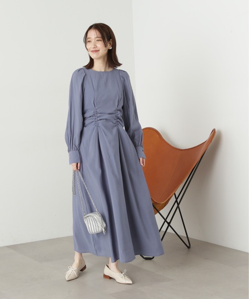 「N.（N. Natural Beauty Basic）」 長袖ワンピース SMALL ベージュ レディース_画像9