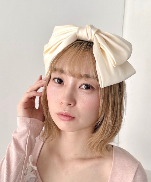 Loueme カチューシャ サテンリボンカチューシャ : ZOZOTOWN Yahoo!店