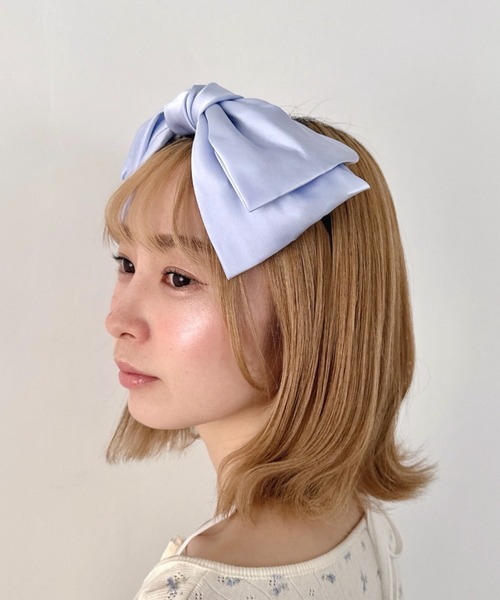 Loueme カチューシャ サテンリボンカチューシャ : ZOZOTOWN Yahoo!店