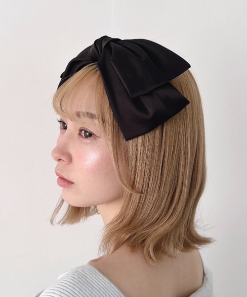 Loueme カチューシャ サテンリボンカチューシャ : ZOZOTOWN Yahoo!店