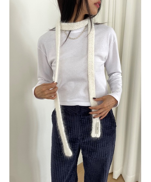 「Didot.showroom」 長袖カットソー FREE レッド レディース_画像5