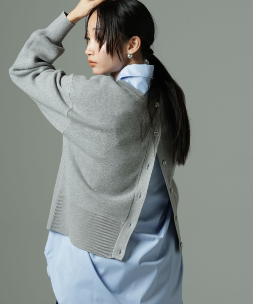 NANO universe（ナノ・ユニバース） ニットカーディガン FREE グレー