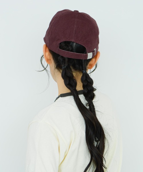 「eLur」 キャップ FREE ワインレッド レディース_画像4