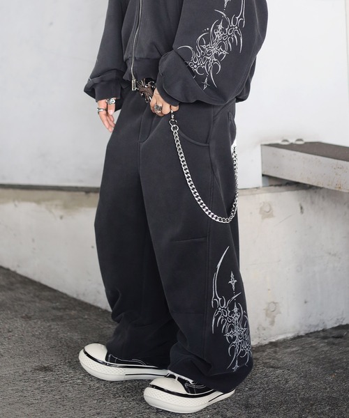 ATMARK ワイドパンツ スウェットパンツ ジャージ 「2サイズ展開 