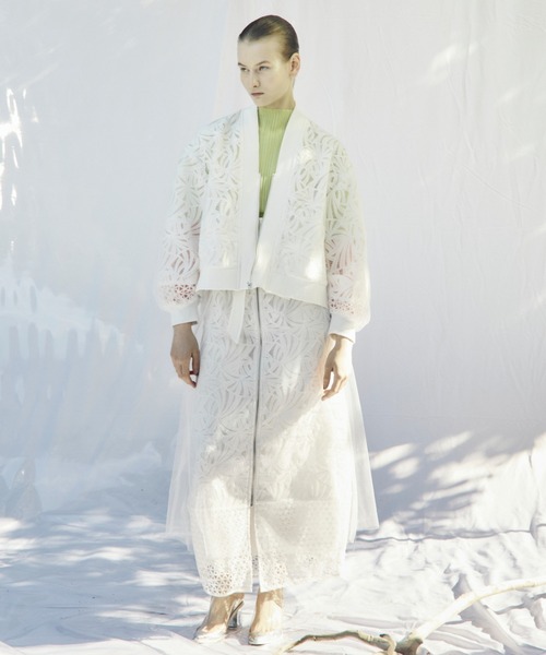 「AULA AILA」 ブルゾン 0 ライム レディース_画像2