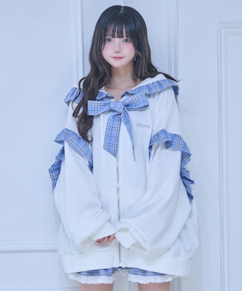 Whinny パーカー Whinny/ベイビーりぼんっちパーカー レディース