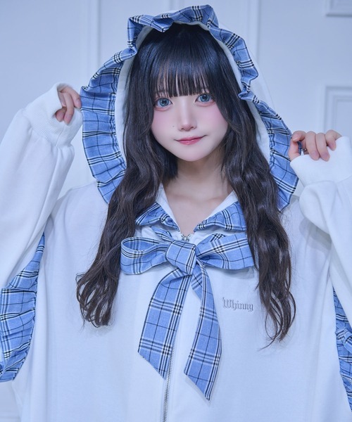 Whinny パーカー Whinny/「2026春新作♪」ベイビーりぼんっちパーカー