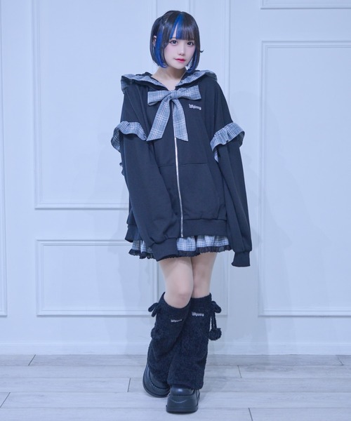 Whinny パーカー Whinny/ベイビーりぼんっちパーカー レディース