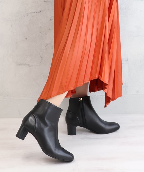 「MODE KAORI」 ショートブーツ 23.5cm ダークグレー レディース_画像6