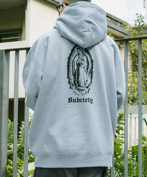 「Subciety」 プルオーバーパーカー LARGE グレー系その他2 メンズ